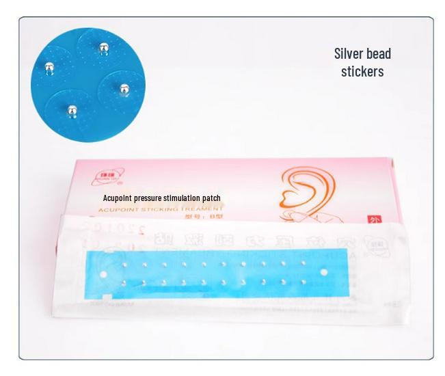 Global Brand Magnetic Ear Acupoint Stimulation Patch with Gold & Silver Beads