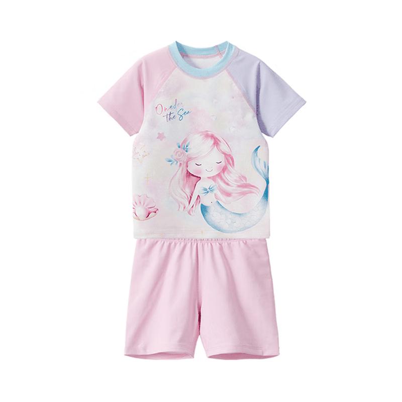 WELLBER Kids  Split Swimsuit Set 110