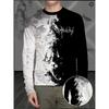 Women O Neck Long Sleeve 3d Print T Shirt