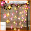 1.5M/3M LED Star Moon Colorful Light String Starry Sky Living Room Outdoor Courtyard Camping Trunk Decoration Atmosphere Light