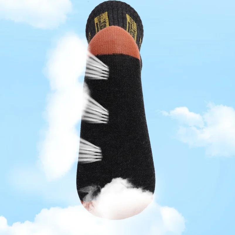 5/10pairs Men's Sport Socks Spring Autumn Breathable Cotton Male Socks Sweat-absorbing Deodorant Leisure Ankle Sock Size 38-46