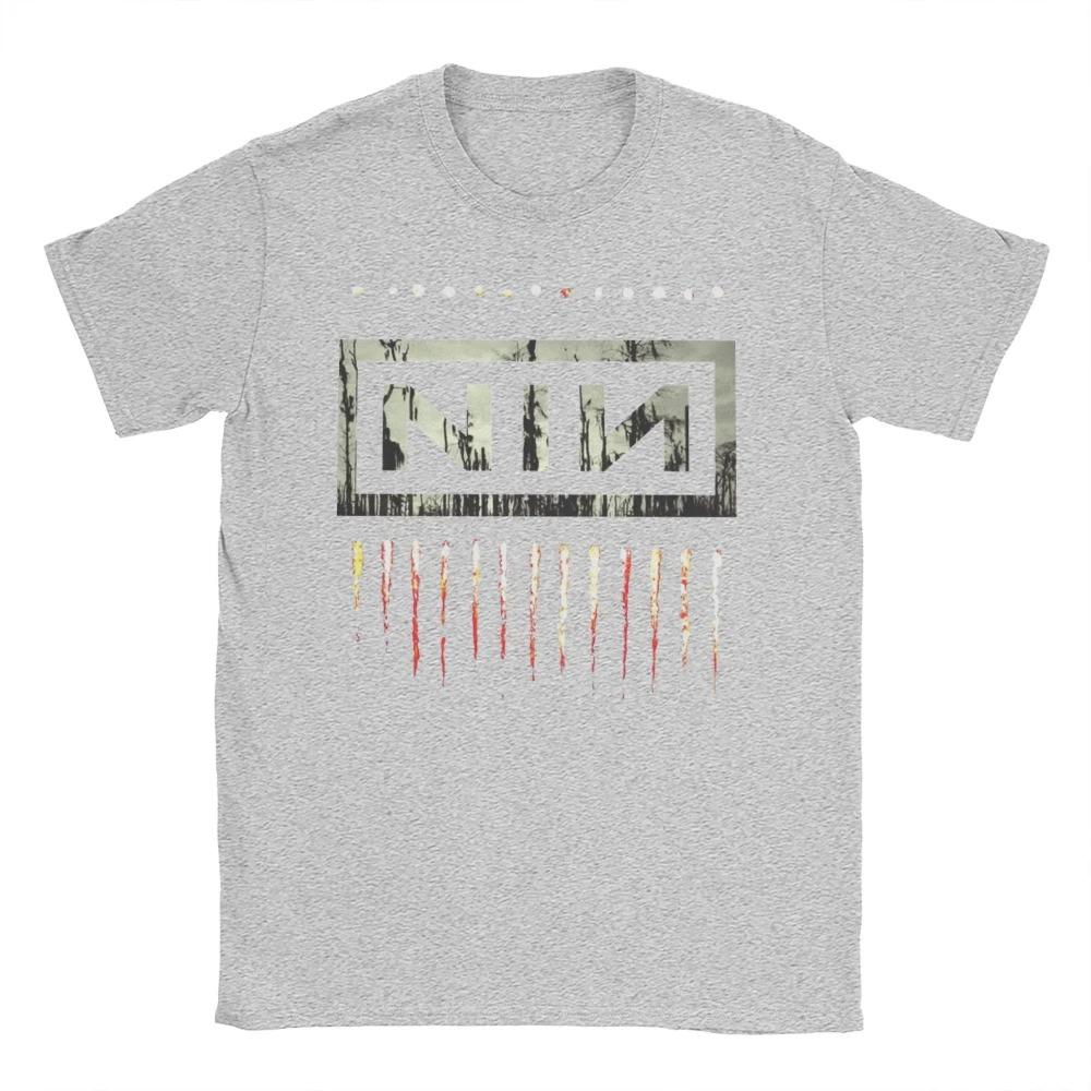Nine Inch Nails NIN Rock Band Apparel Men's Women Cotton T Shirt Cotton Tee Print Oversized T-shirt Summer Unisex Clothes Cotton