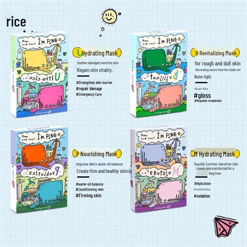Danxingwei Little Whale Hyaluronic Acid Hydrating Sheet Mask