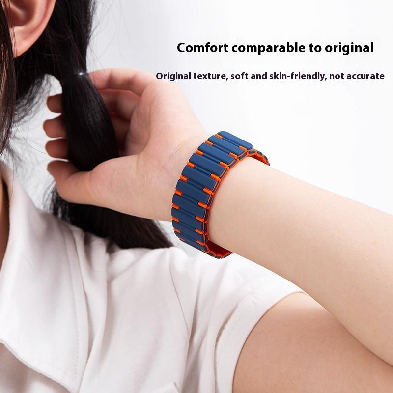 For Apple Watch 10 46mm/Ultra 2/Ultra 49mm/9 8 7 45mm/SE (2023) SE (2022) SE 6 5 4 44mm/3 2 1 42mm Magnetic Smartwatch Band