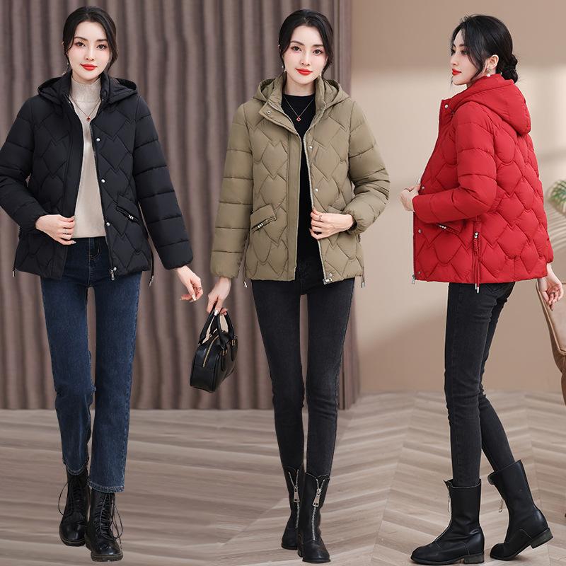 Down Cotton-padded Clothes Women's Short Winter New Slim-fitting and Thin Small Cotton-padded Clothes Warm Small Cotton-padded Jackets
