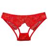 Sexy Hollow Out Lace Underwear Women Low Waist Hipster Floral Embroidered Panties Sheer Thin Briefs