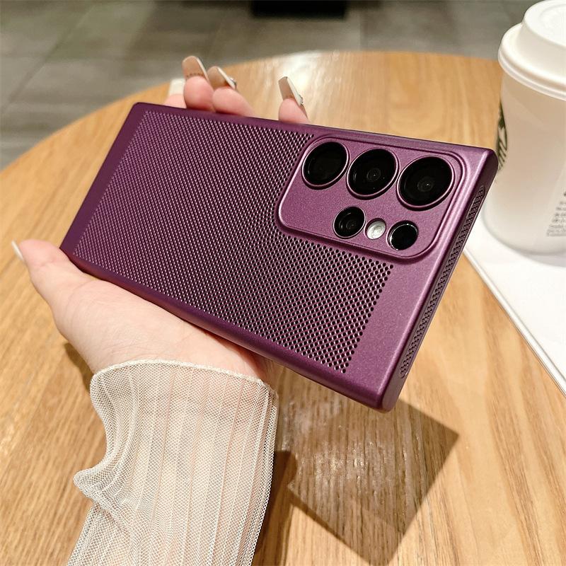 

Подходит для S24Ultra Ультратонкий чехол для телефона, Дышащая сетка для отвода тепла Samsung S23 Дышащий защитный чехол с полной упаковкой NOTE20u Samsung S22Ultra