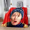Home‑Alone Classic Film Print Flannel Blanket Soft Warm Throw For Sofa Bedroom Xmas Home Decor Holiday Fan Collectible Gift