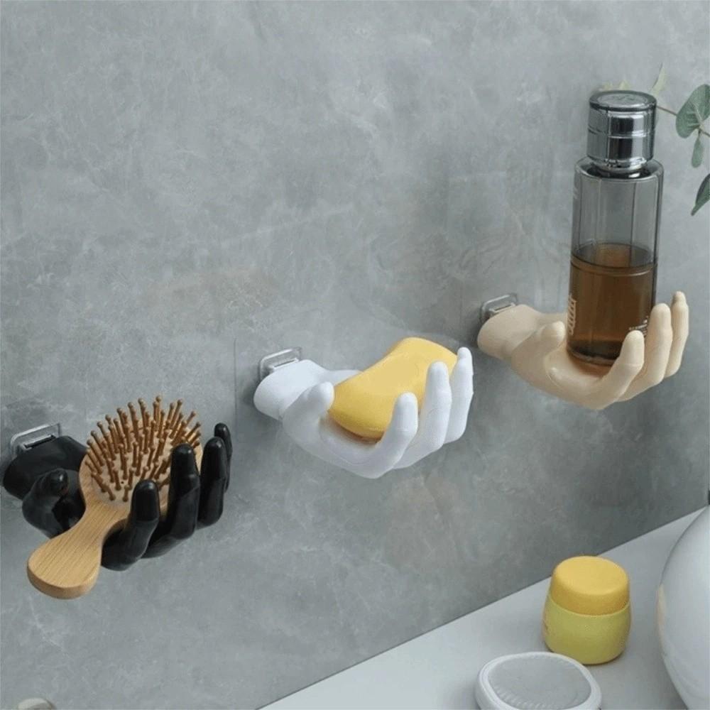 Creative Wall Mounted Storage Rack Easy To Install Hand Shape Hook Non-punching Hook Door