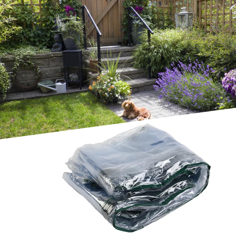 Cover Greenhouse Cover Parts Plant Cover Plastic Transparent PVC Plants Grow 73*143*195cm Garden Greenhouse House Cover