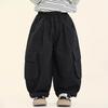 Boys Kids Loose Casual Solid Korean Style Long Trousers For Spring Autumn