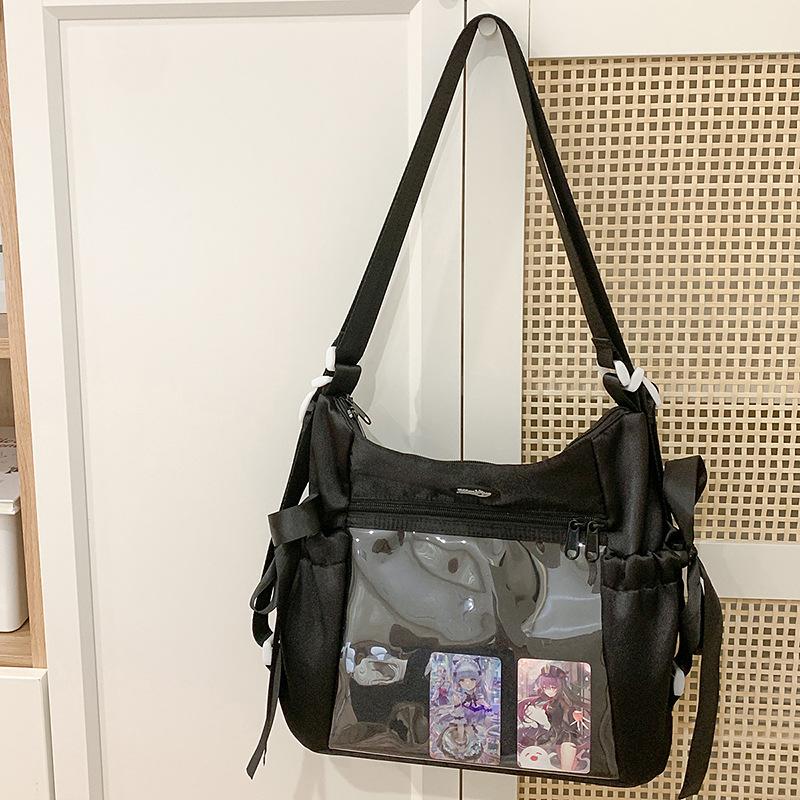 Large capacity Schoolbags Are Versatile Simple Transparent and Cute. The Basic Baby Bag Is Painful and The One Shoulder Crossbody Bag.