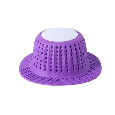 New Bathtub Drain Hair Catcher Collapsible Drain Protector for Pop-Up and Regular Drains of Shower Bathtub Tub Bathroom Sink