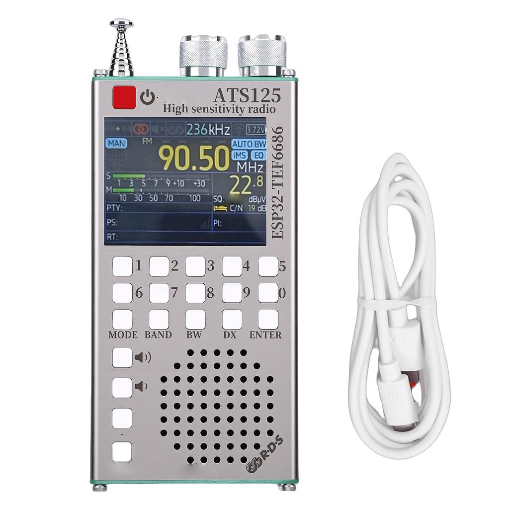FM Radio High Sensitivity Bluetooth Radio with Automotive Chip 2.4 Inch LCD Touchscreen Extended Antennae Numeric