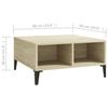Vidaxl Coffee Table, Sonoma Oak, 60X60X30 Cm, Wood-Based Material