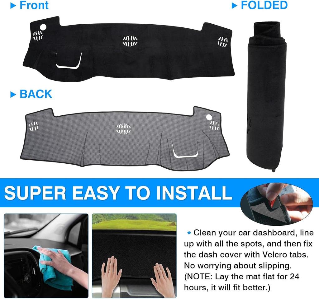 dashboard cover pad is suitable for the 2016-2026 Nissan Titan accessory  flannel dashboard pad for sunshade,glare  UV protect
