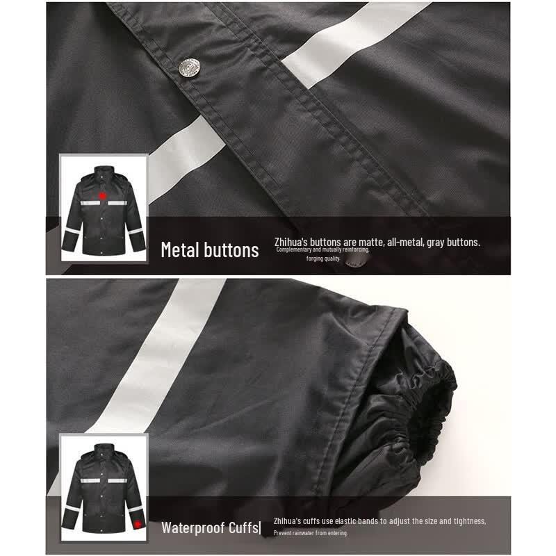 E-DONG Reflective Split Cycling Rain Suit