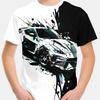 Kinderkleidung Jungen T-Shirt Kurzarm Stylische Autorennen Grafik T-Shirts Kinder Sommerkleidung Lässige Streetwear Jungen Kleidung