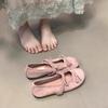 Late evening breeze flat-soled ballet shoes women's French bow Mary Jane shoes 2025 new spring and summer skirt single shoes