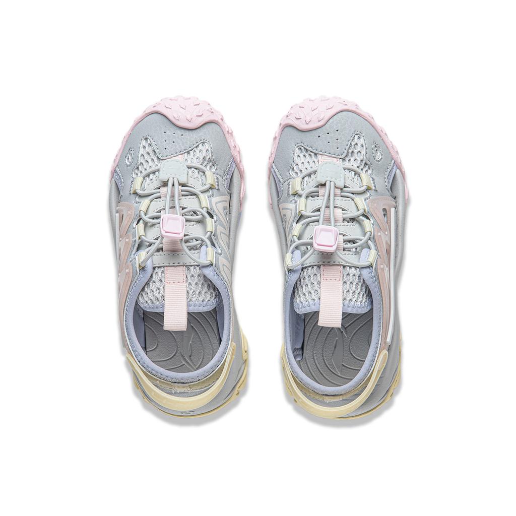 Li Ning Kinder Bequeme Rutschfeste Stoßdämpfende Langlebige Rebound-Sandalen Kindersandalen Rosa YKKU006-4