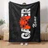 Custom Name Game Controller Theme Printed Blanket - Perfect for Couch, Bed, Travel & Outdoor Use | Machine Washable, Cozy & Durable.