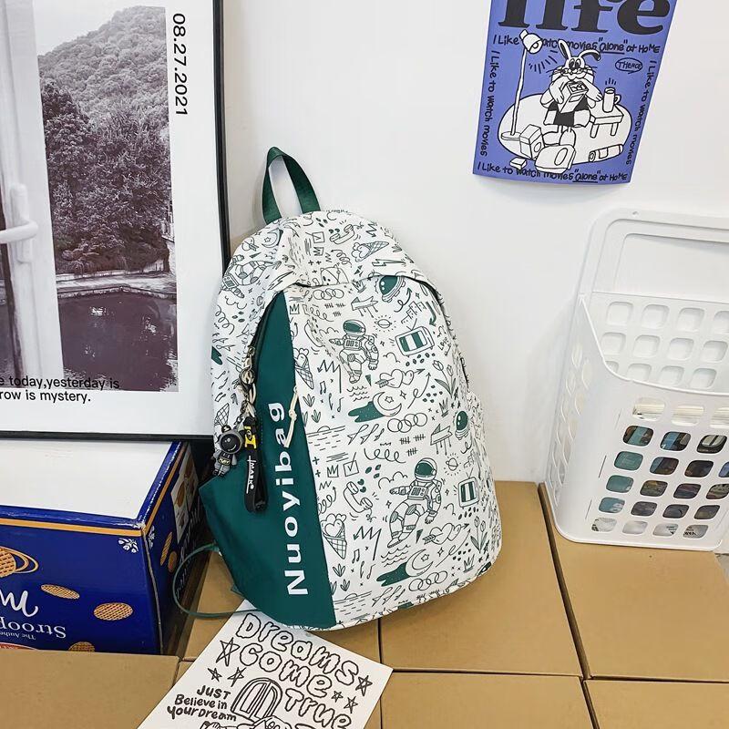 Harajuku Graffiti Design Versatile Student Backpack Large