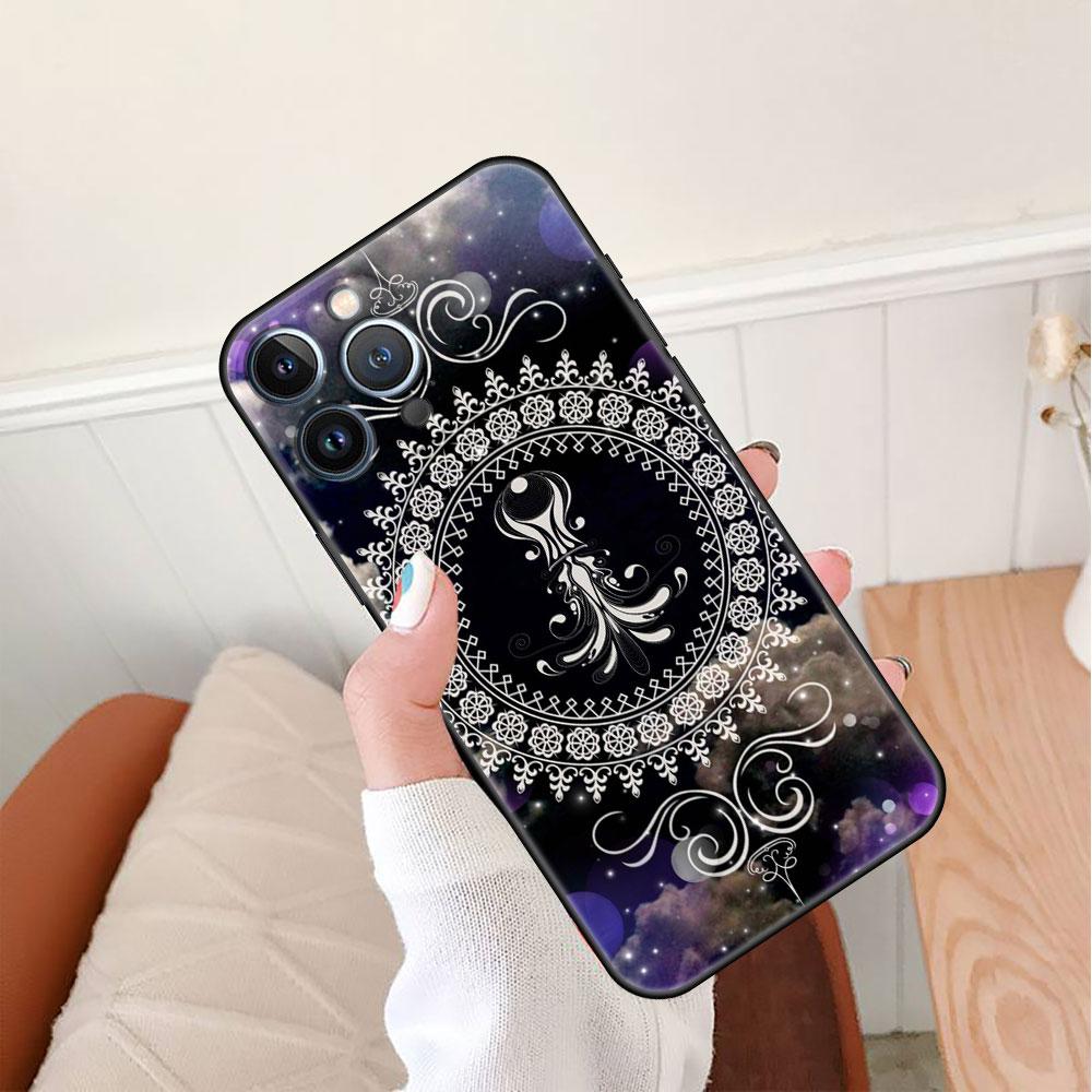 Mandala 12 Constellations Case For Apple iPhone 14 Pro Max 13 11 12 Mini SE 7 8 Plus X XS 6 6S Silicone Phone Cover Soft Funda