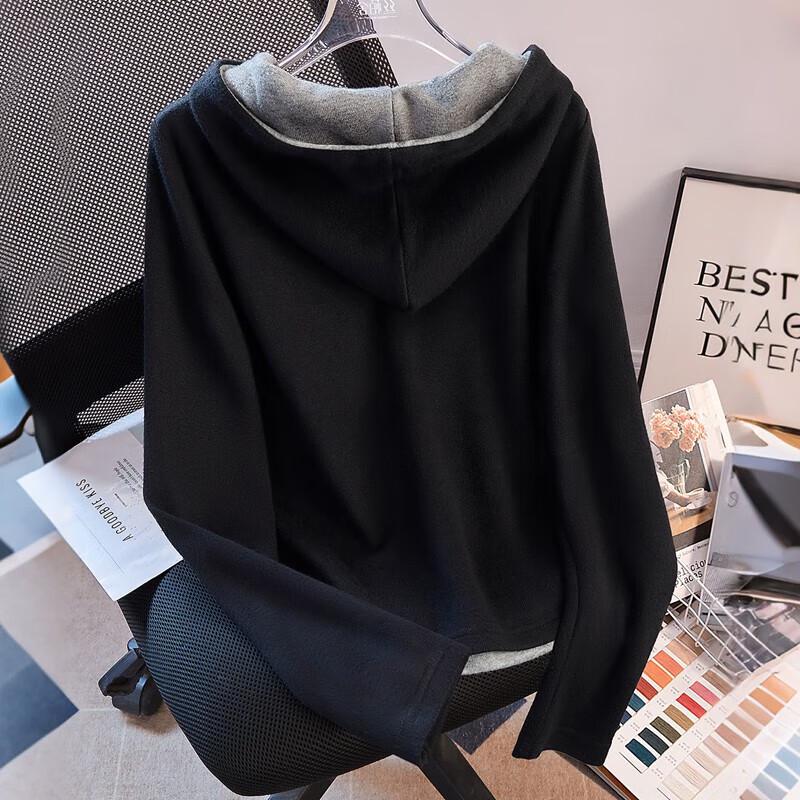 Women's Color-block Hooded Sweatshirt