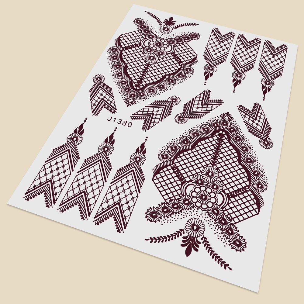 Temporary Tattoos Henna Tattoo For Fashion Accessory Women Hand And Foot Decor