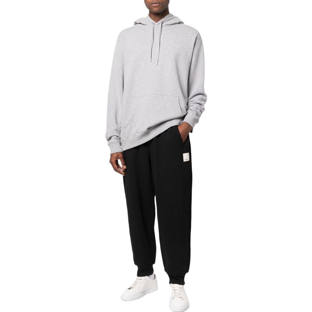 Emporio Armani Solid Color Drawstring Waist Knitted Sports Pants Men bottoms Black 6L1P8A-1JSFZ-0999