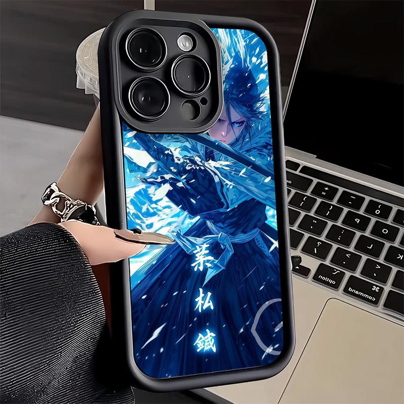 Phone Case for iPhone 17 Air 16E 15 16 Pro Max Bleach Kuchiki Rukia Cover 14 Plus 13 12 Mini Soft Shell Silicone Fundas