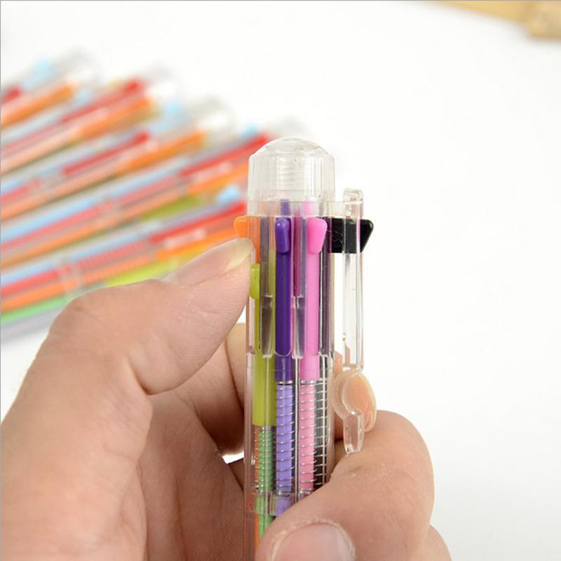 Mehrfarbiger 8-in-1-Farbkugelschreiber Kugelschreiber für Kinder, Schul- und Bürobedarf