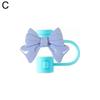 Bow Straw Cap Covers Toppers Silicone Straw Covers Cap Accessories For Stanley Cups 30&40 Oz Tumbler Dust Proof Plugs Protector