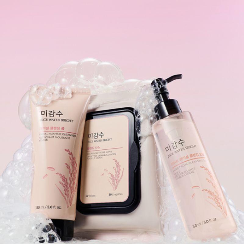 The Face Shop Rice Water Bright Facial Cleansing Foam 150ml (3-Pack)