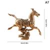Brass Horse Figurines Chinese  Year Zodiac Horse Ornament Feng Shui Lucky Statue Home Office Desktop Decoration Crafts