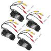 4Pcs BNC Video Power Cable CCTV Wire Cord Security System Accessories