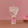 Handcrafted Cute Cartoon Unicorn Birthday Number Candle for Girls