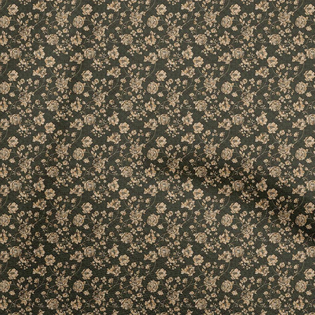 oneOone Cotton Flex Brown Fabric Batik Diy Clothing Quilting Fabric Print Fabric By Yard 40 Inch