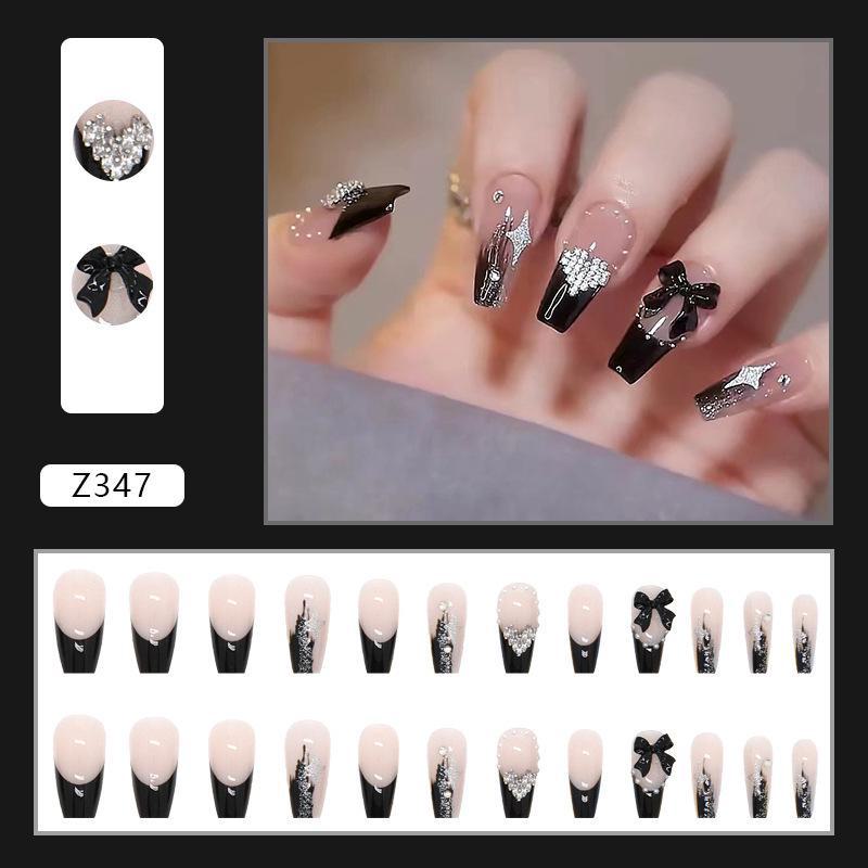Sweet Cool Dark Style Removable Fake Nail Art Stickers