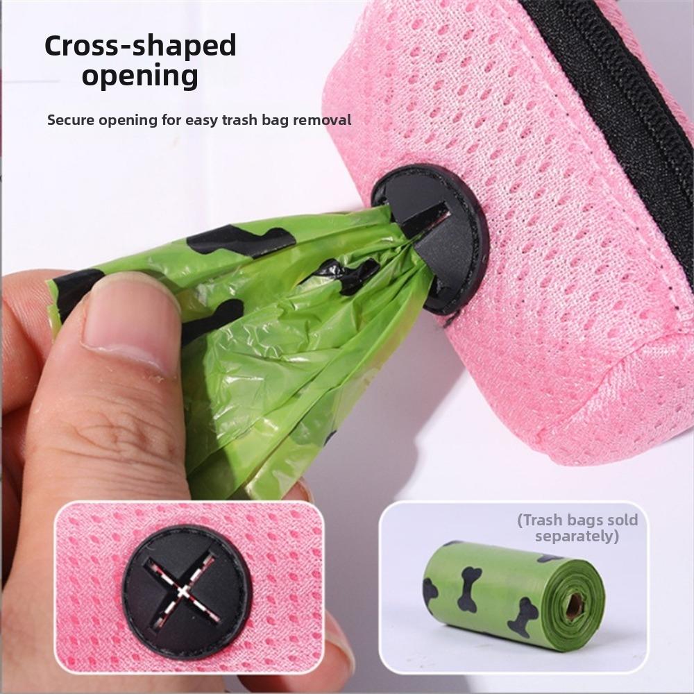 Attachable Design Dog Poop Bag Holder Waterproof Garbage Bag Carrier For Dog Walking