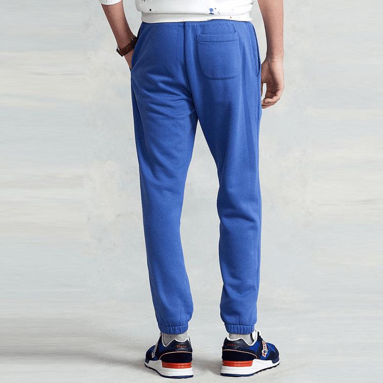 Polo Ralph Lauren SS22 Solid Color Lace-Up Sports Pants Men Pants Blue RL14534-400