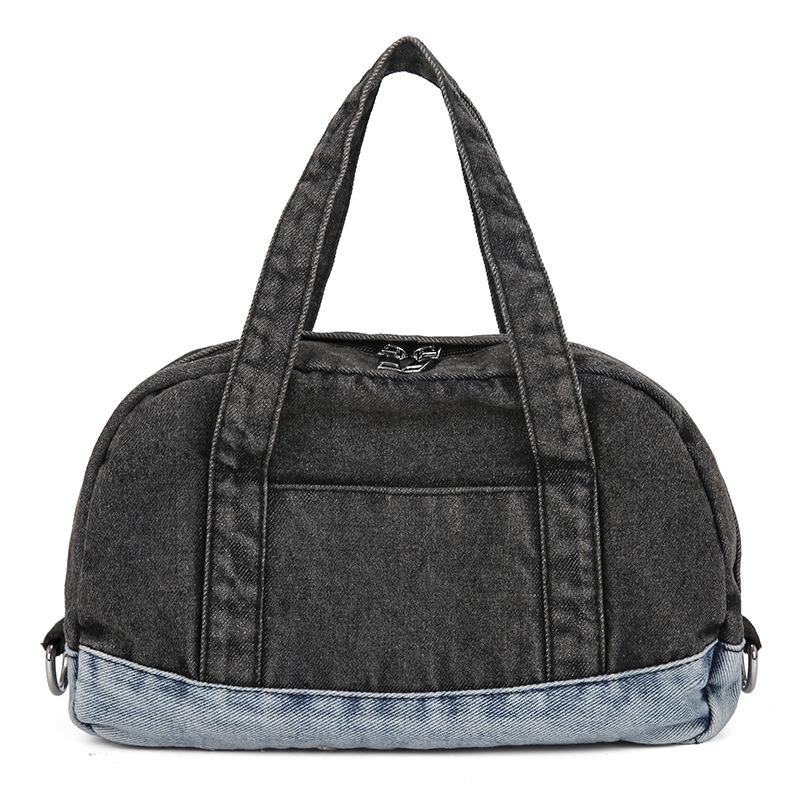 

Летняя новая холщовая сумка джинсовая большая вместительная сумка-тоут литературная и досуговая модная крутая универсальная сумка-тоут average size