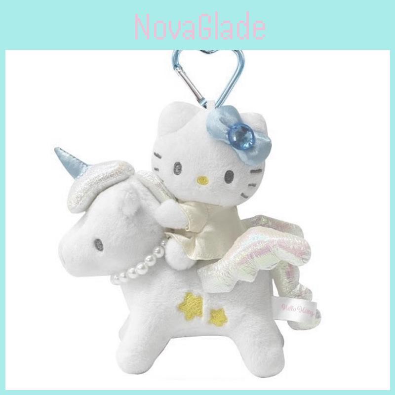 Sanrio Hello Kitty Unicorn Plush Keychain With Soft Short Pile For Cute Character Collectors