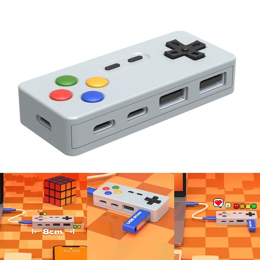 

Cartoon USB Type-C Hub 4 in 1 USB Expansion Hub Portable USB Converter