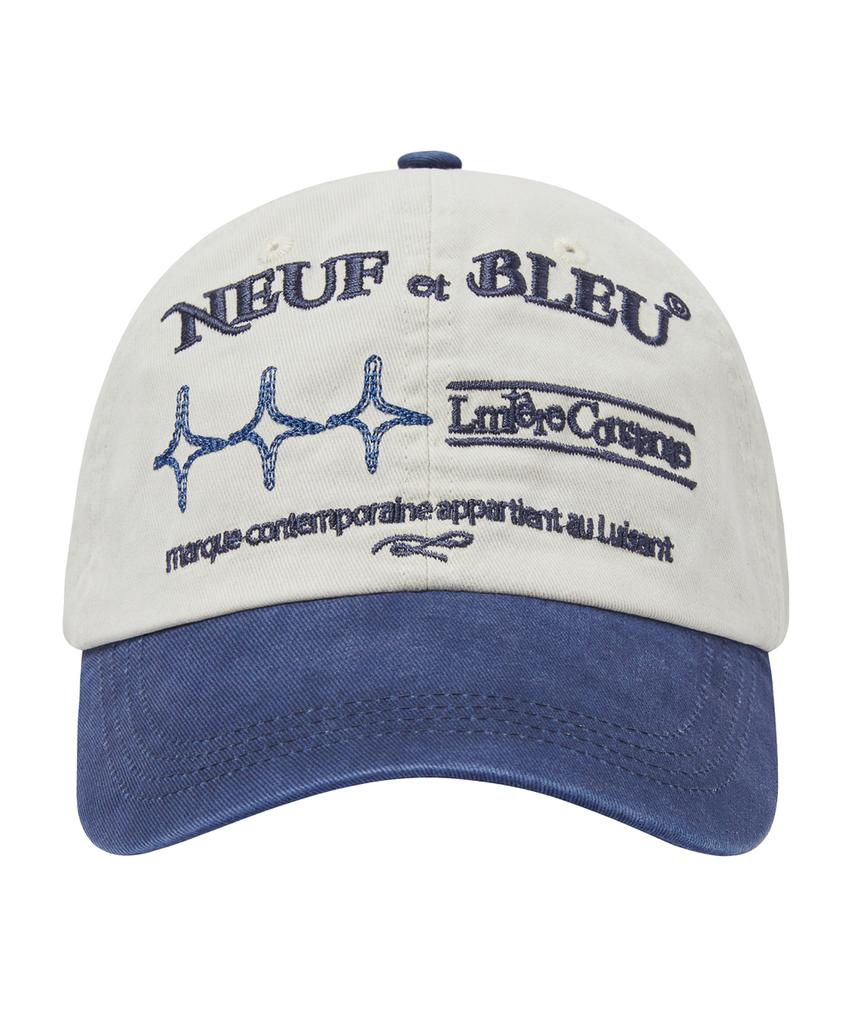 Nupeuebeullu Neb Shine Two Tone Cap (Indigo Blue)