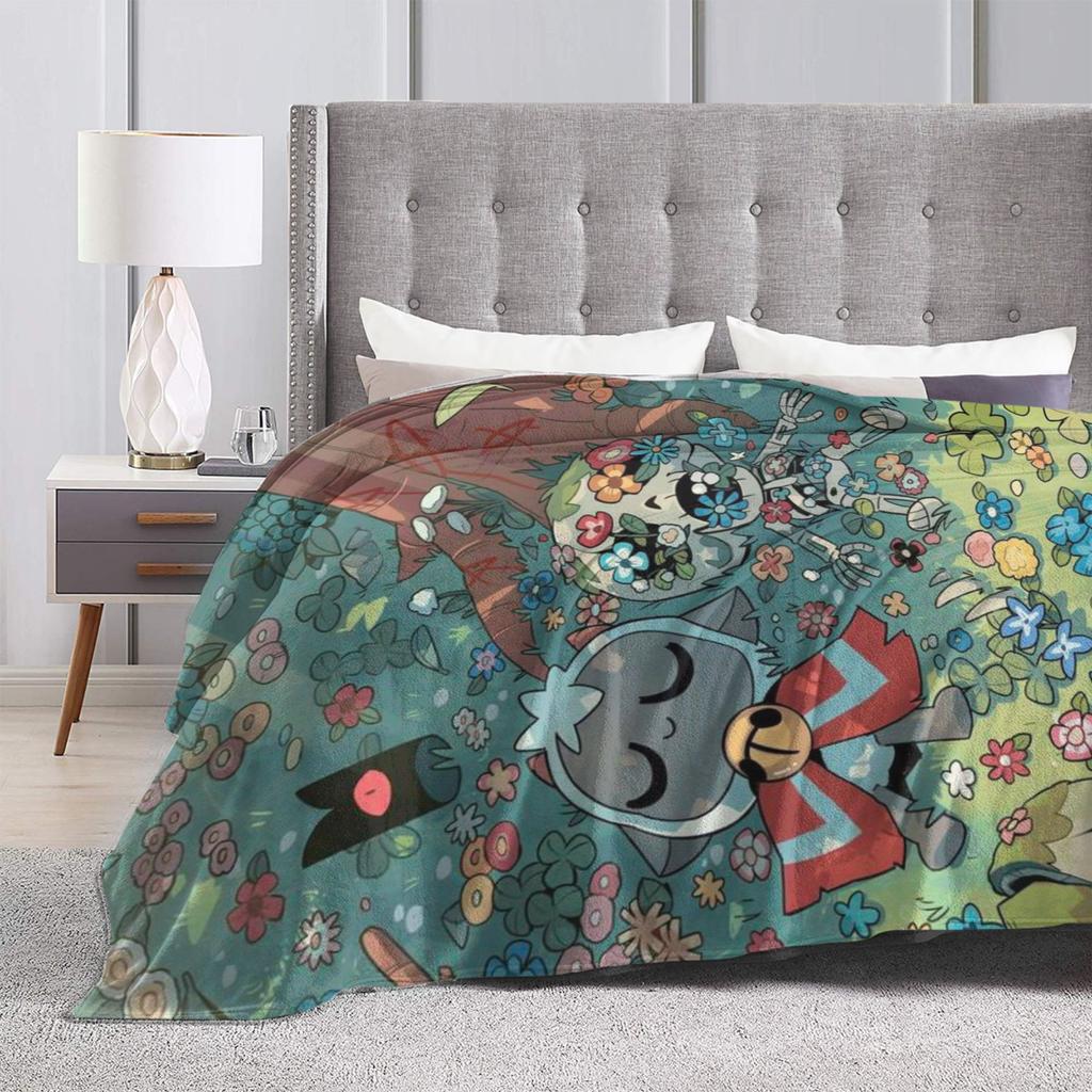 Cozy Cult Of The Lamb game Blanket Merch Home Decorative Blanket Throw Super Soft Velvet for Office