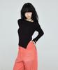 INSTANTFUNK Ribbon Diagonal Knit - Black