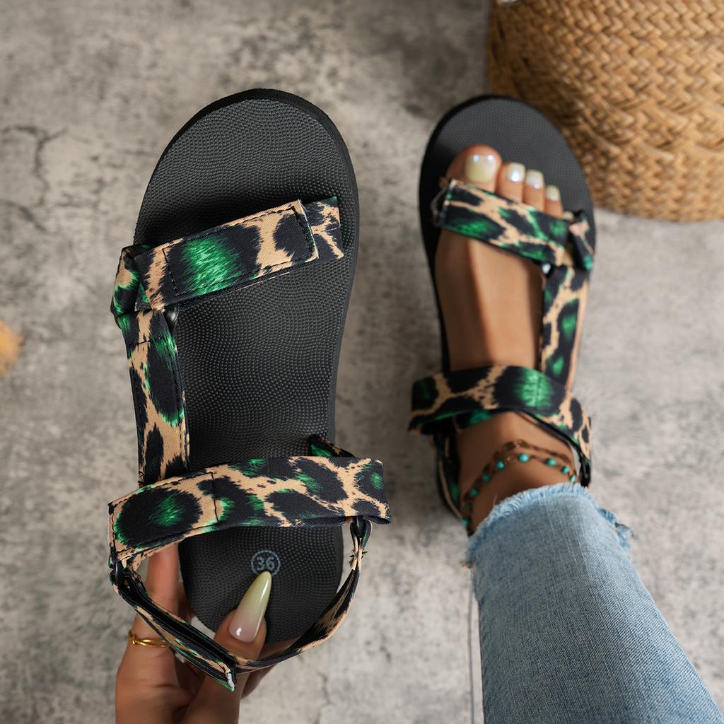 Summer Flat Women's Shoes Hemp Rope Set Foot Beach Sandals Outdoor All-match Casual Slippers Large Size Women Sandals