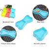 3 Dog Bowls for Puppies2-in-1 Bone Shaped Small Pet FeederPlastic Water and Food Container, Suitable for PuppiesCats, and Small Animals, Easy To Clean
