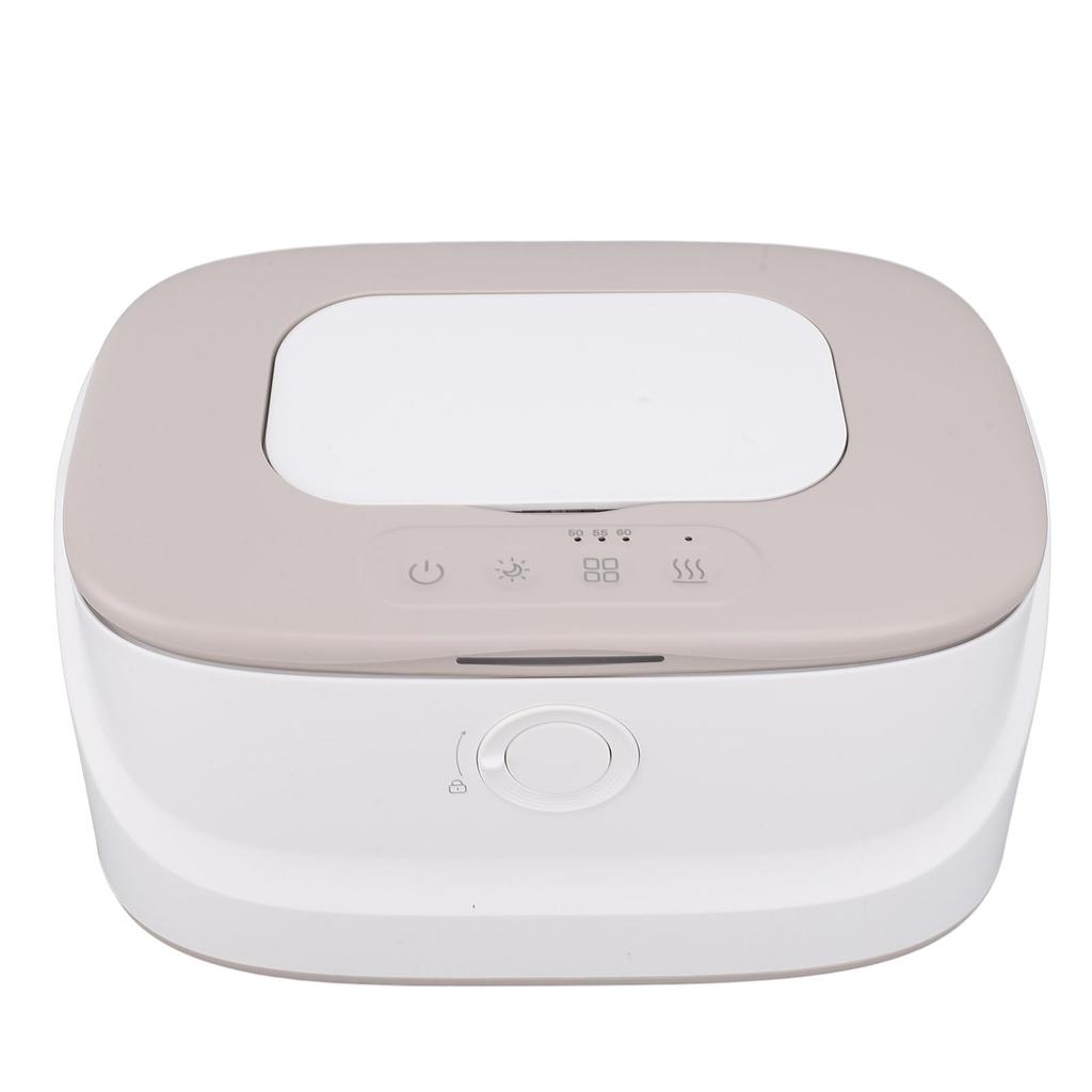 Baby Wipe Warmer Adjustable Temperature Large Capacity Wet Wipes Heater Dispenser with Night Light